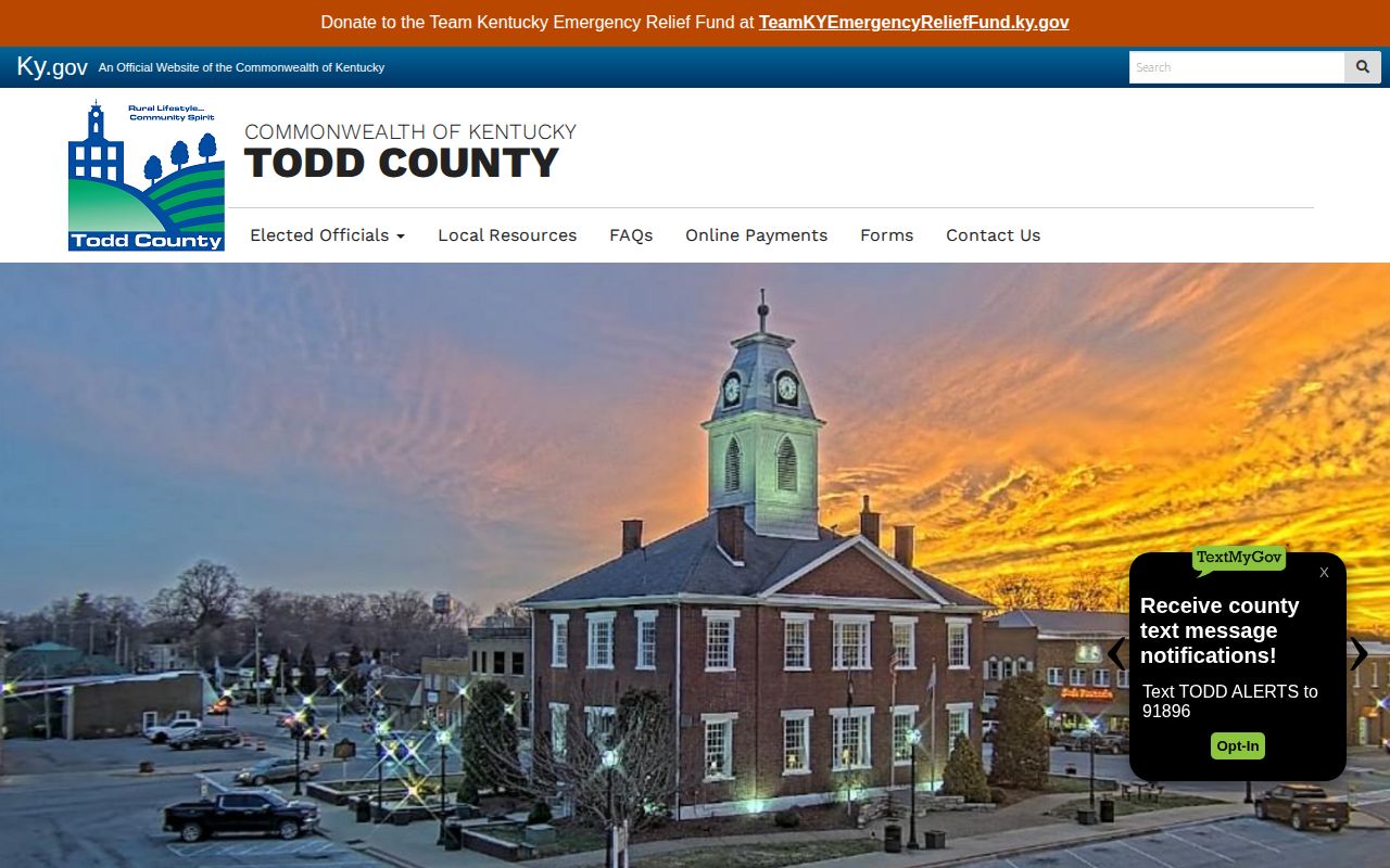 Official Elkton city profile for police arrest record contact